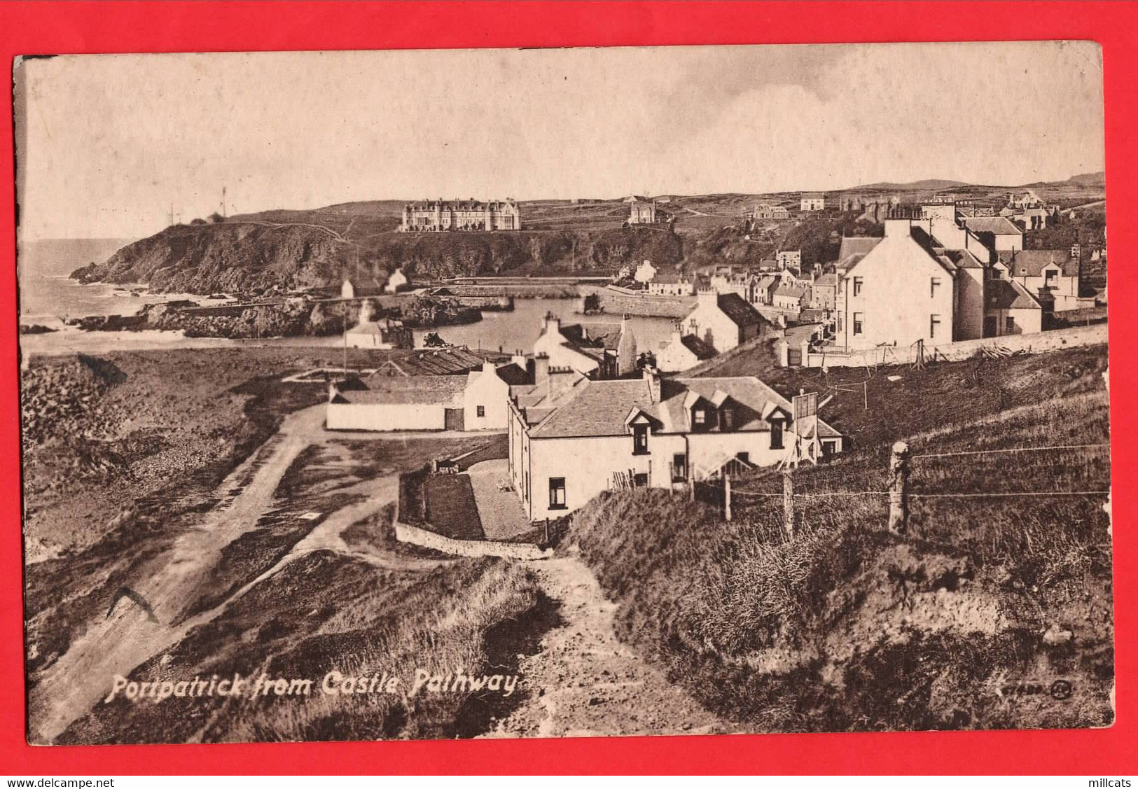 PORTPATRICK FROM CASTLE PATHWAY pu 1920