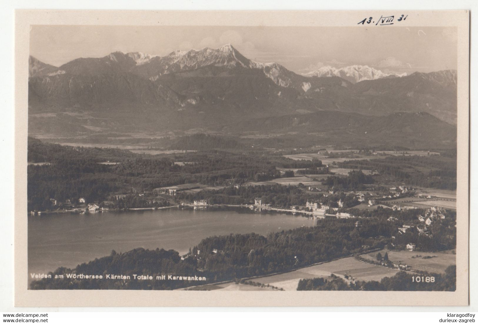Pörtschach am Wörthersee old postcard unused b201101