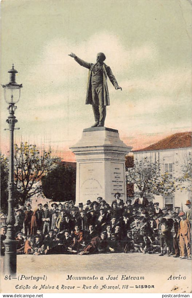 Portugal - AVEIRO - Monumento a José Estevam - Ed. Malva & Roque 84