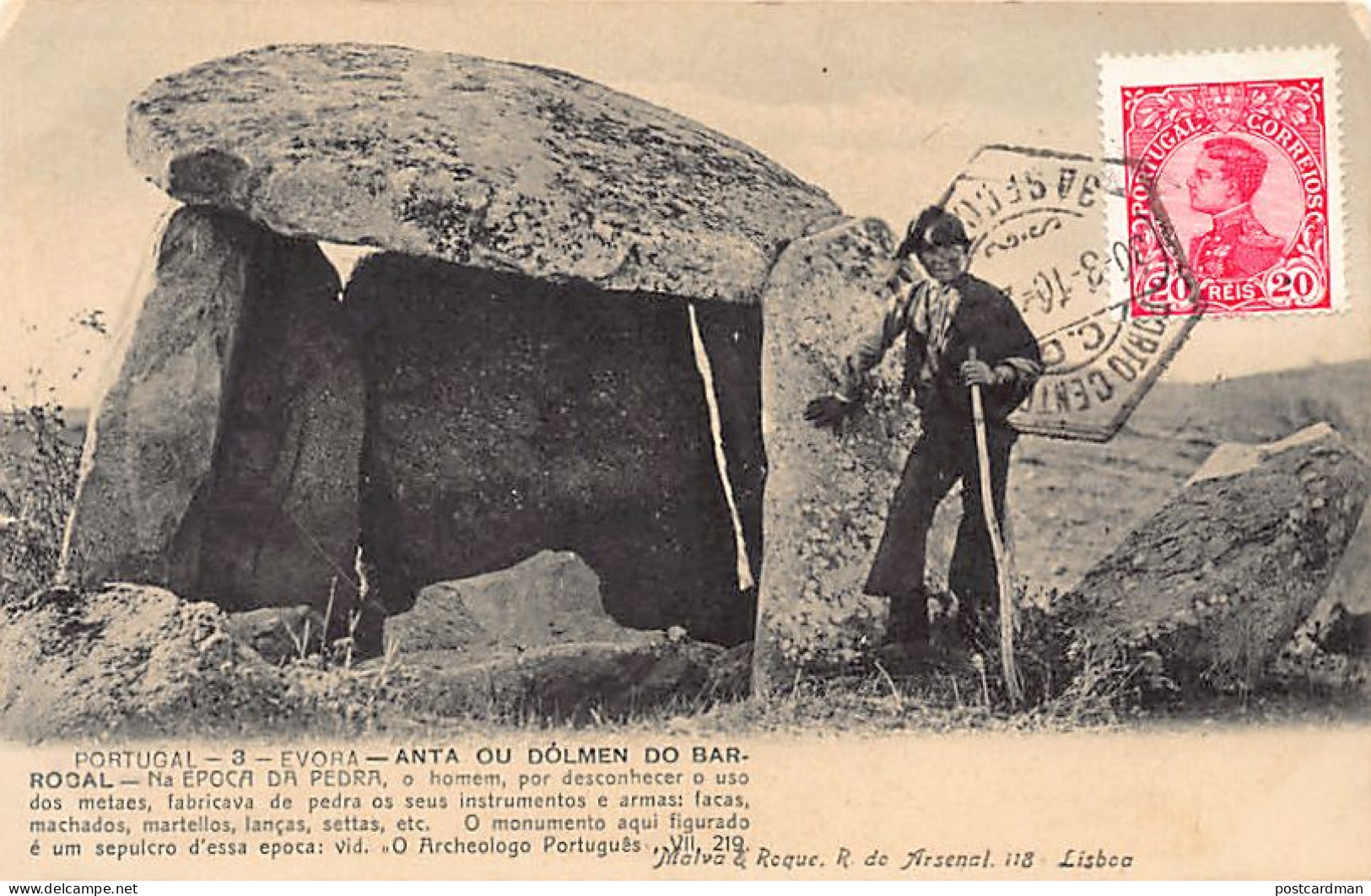 Portugal - ÉVORA - Anta ou Dólmen do Bar - Ed. Malva & Roque 3