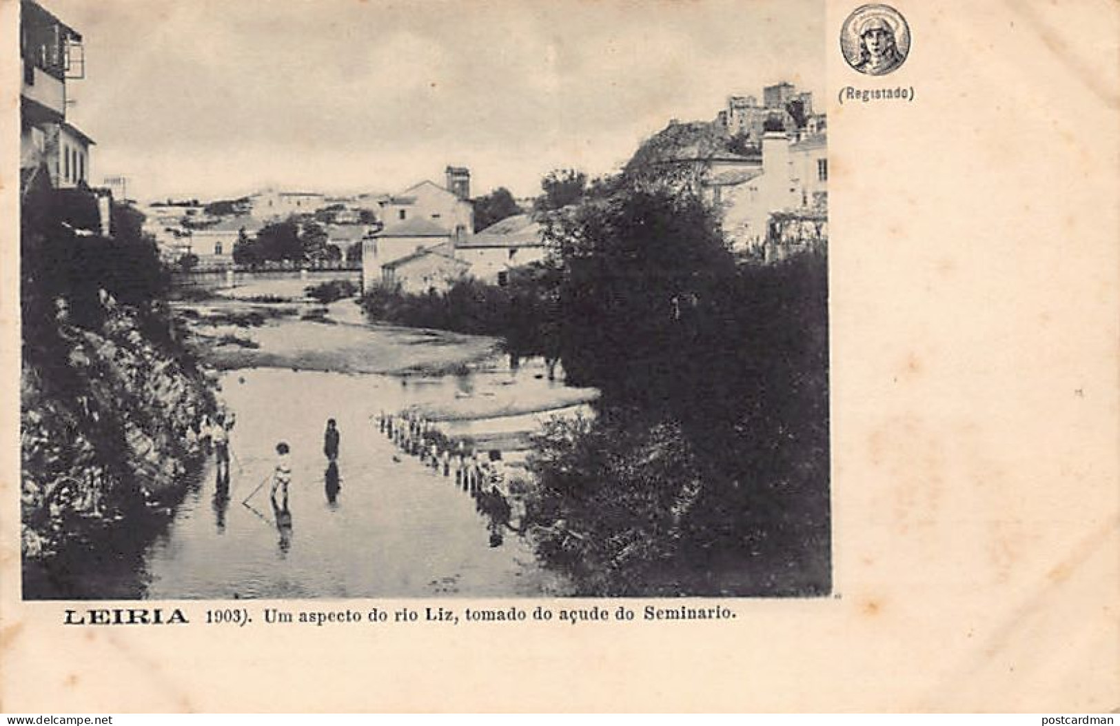 Portugal - LEIRIA - Um apsecto do Rio Liz