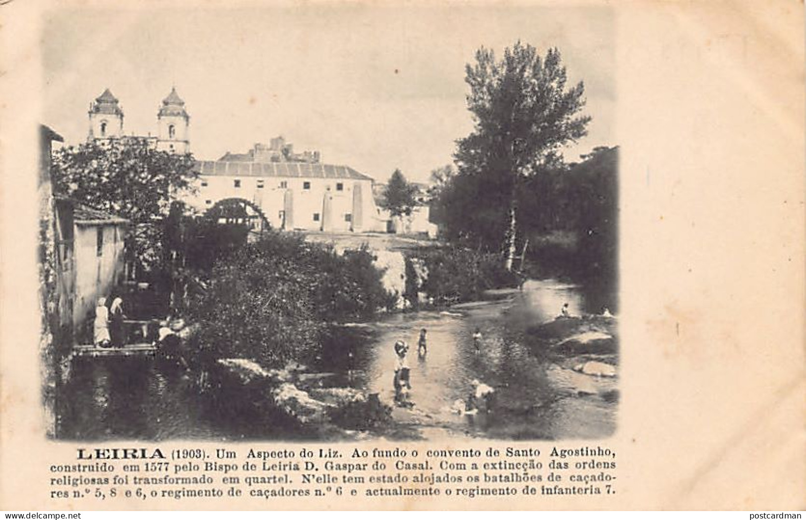 Portugal - LEIRIA - Um aspecto do Rio Liz