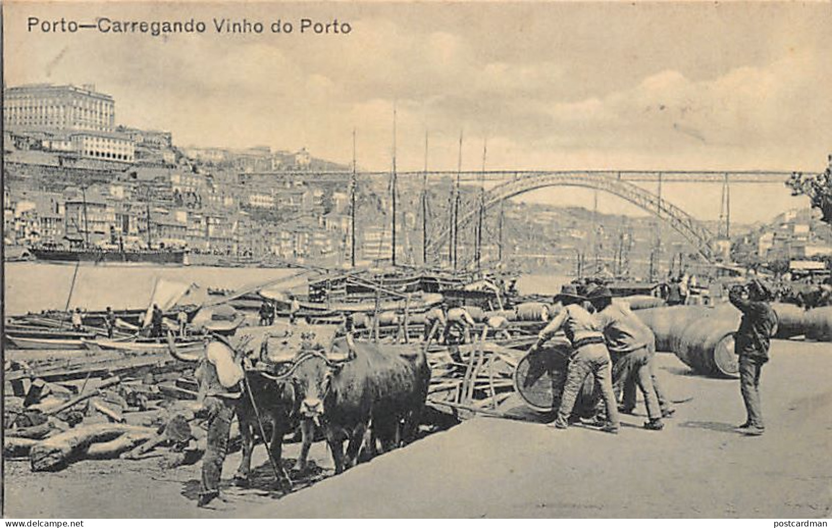 Portugal - PORTO - Carregando Vinho do Porto - Ed. Grandes Armazens Herminios