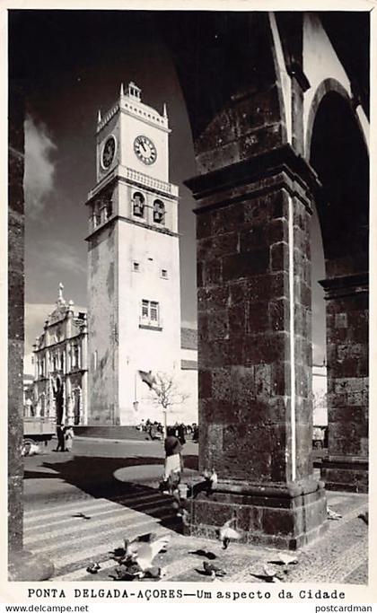 Açores - PONTA DELGADA - Um aspecto da Cidade) POSTAL FOTO