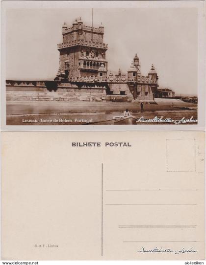 Postcard Lissabon Torre de Belem 1930