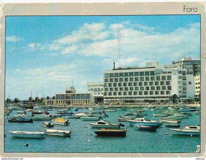 Carte Postale - Portugal - Faro - Marina de faro - algarve - Bateaux - immeubles - architecture - CPM - Voir Scans Recto