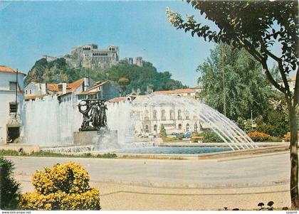 CPM Leiria Portugal Fontaine Illuminee