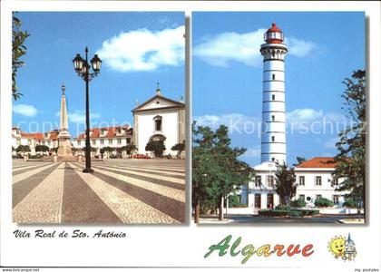 Vila Real de Santo António Platz Denkmal Leuchtturm