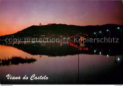 Viana do Castelo Panoramica nocturna da cidade