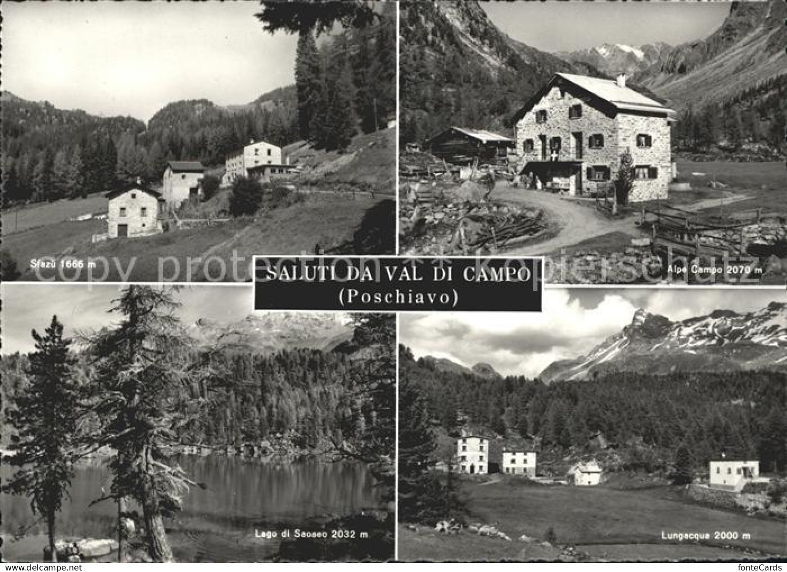 Poschiavo Val di Campo Sfazu Alpe Campo Lungacqua