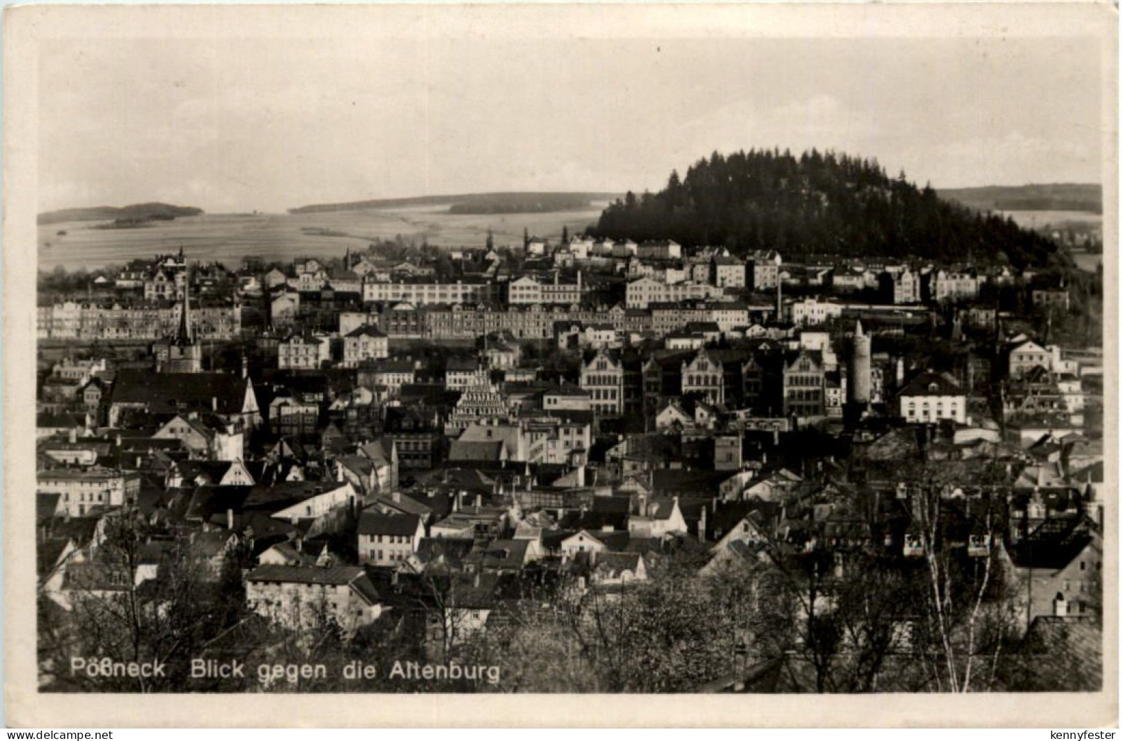 Pössneck, Blick gegen die Altenburg