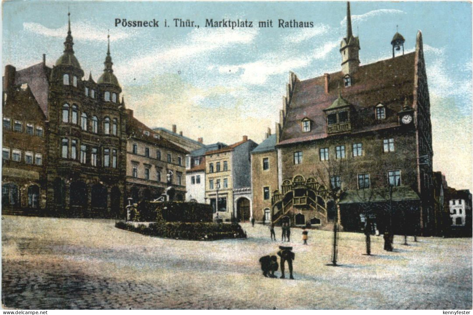 Pössneck in Thüringen - Marktplatz