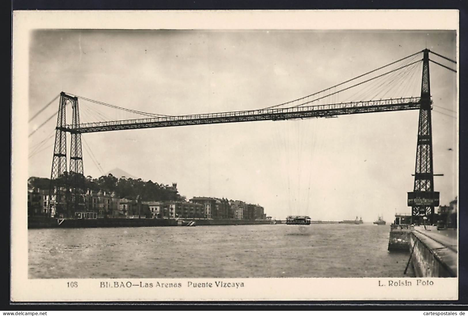 Postal Bilbao, Las Arenas, Puente Vizcaya