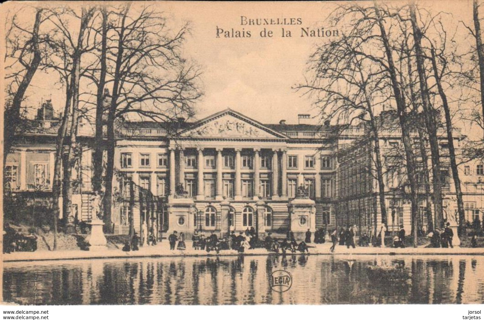 POSTAL     BRUSELAS  -BELGICA  - PALACIO DE LA NACION  (PALAIS DE LA NATION)