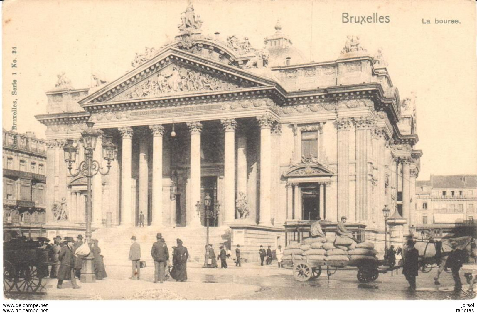 POSTAL   BRUXELLES  -BELGICA  - LA BOURSE