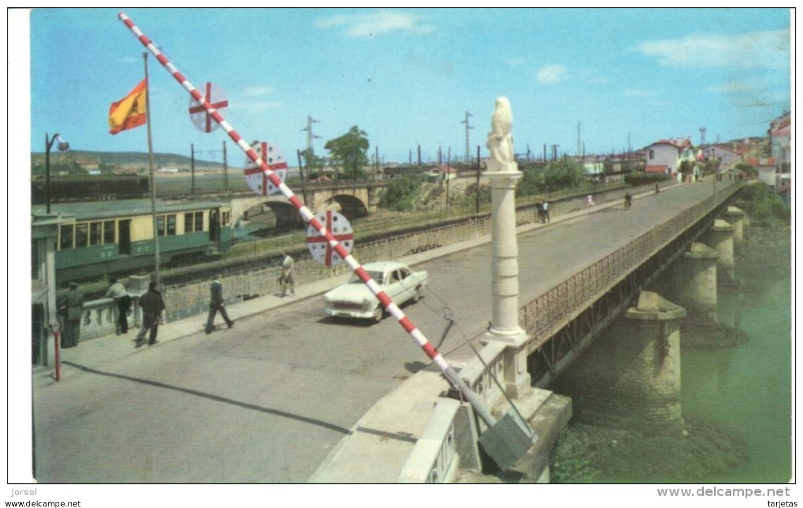 POSTAL    IRUN  -GUIPUZCOA  - PUENTES INTERNACIONALES   ( PONTS INTERNACIONAUX  - INTERNATIONAL BRIDGES)