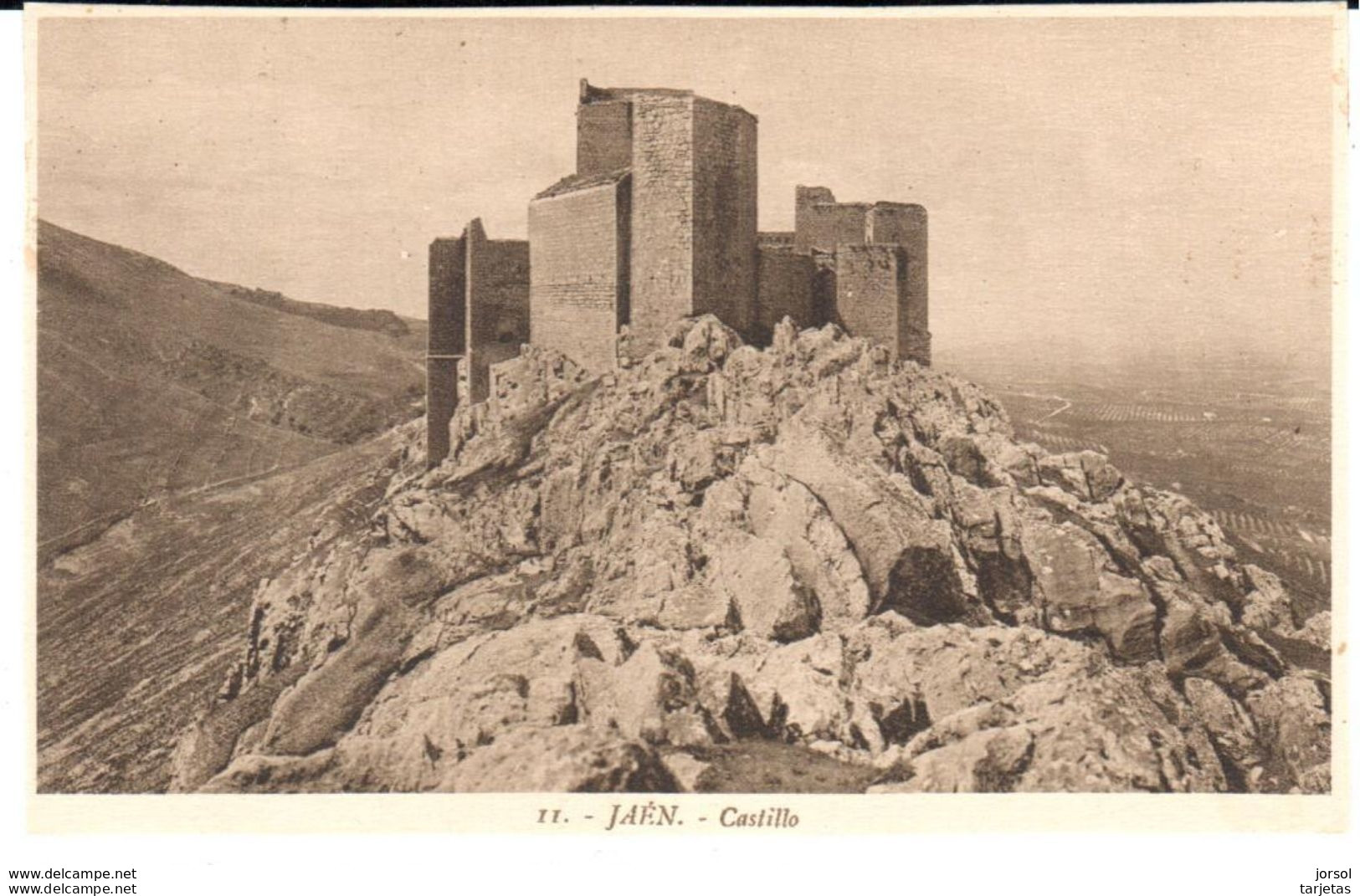 POSTAL    JAEN  -ESPAÑA  -CASTILLO  ( CASTLE )