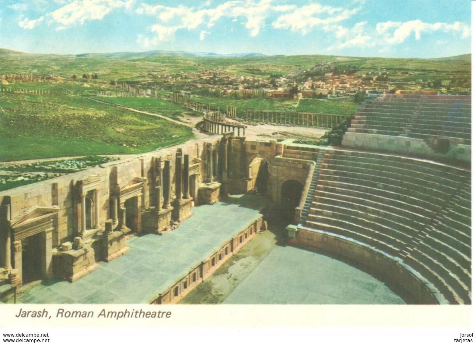 POSTAL    JERASH  -JORDANIA  -ROMAN  AMPHITHEATRE