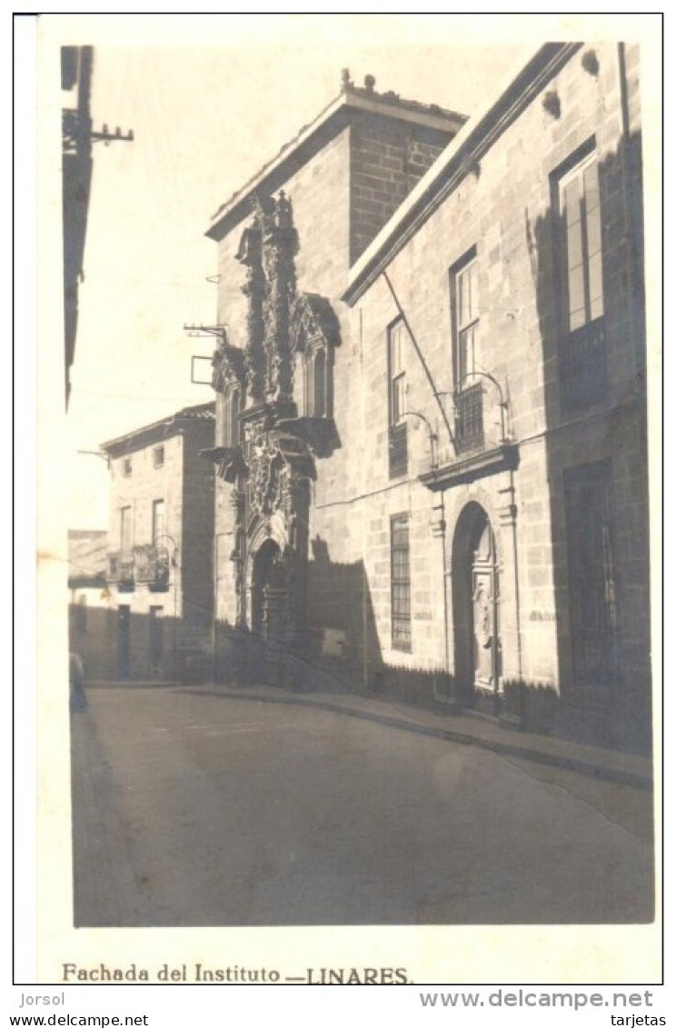 POSTAL   LINARES -JAÉN  -ESPAÑA  -FACHADA DEL INSTITUTO