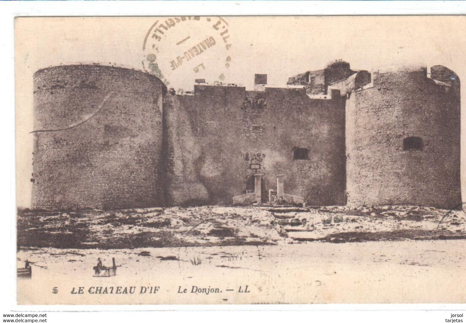 POSTAL .-  MARSELLA (FRIOUL) FRANCIA  - LOS CALABOZOS DEL CASTILLO D'IF  ( LE CHÂTEAU D'IF-LE DONJON )