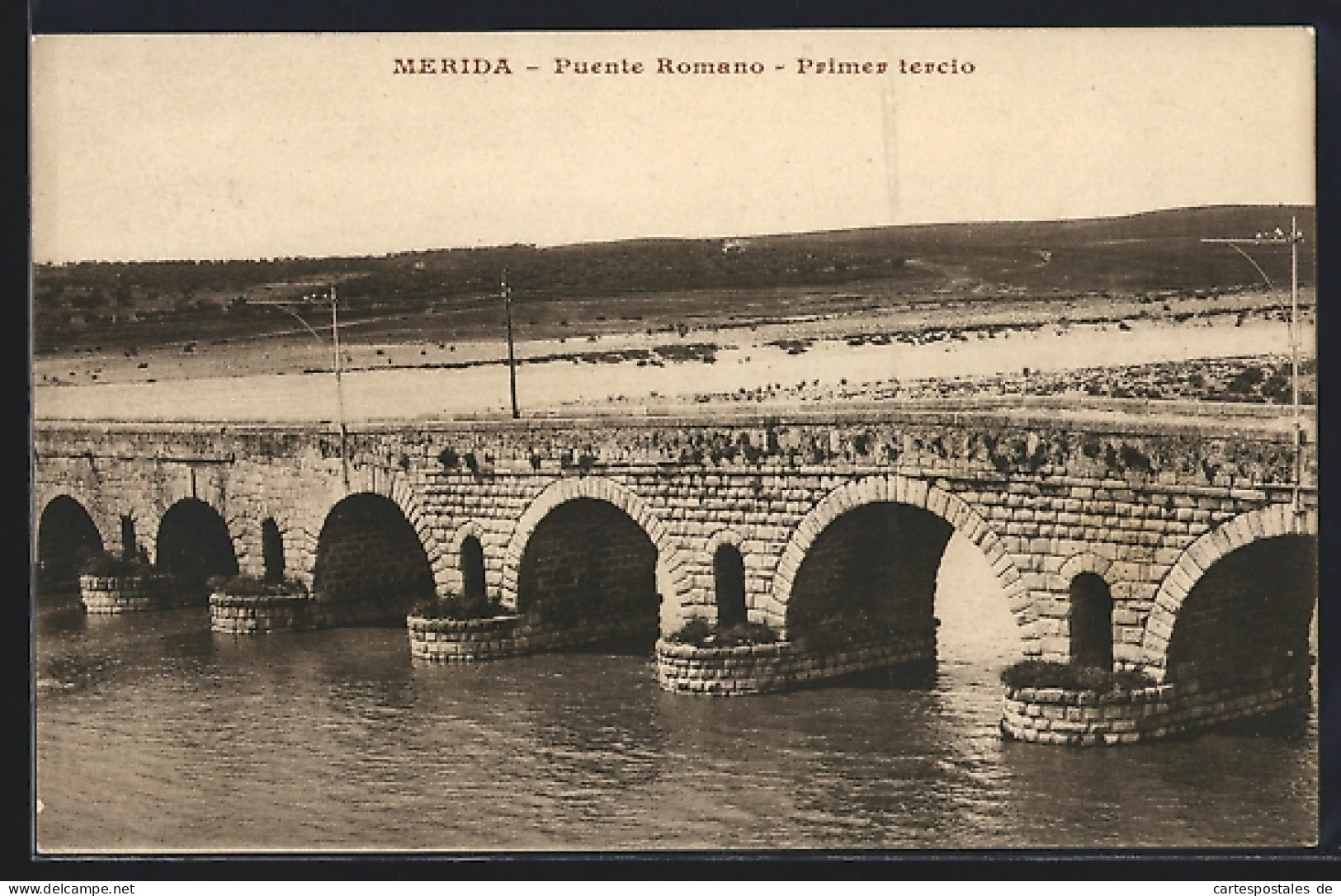 Postal Merida, Puente Romano, Primer tercio