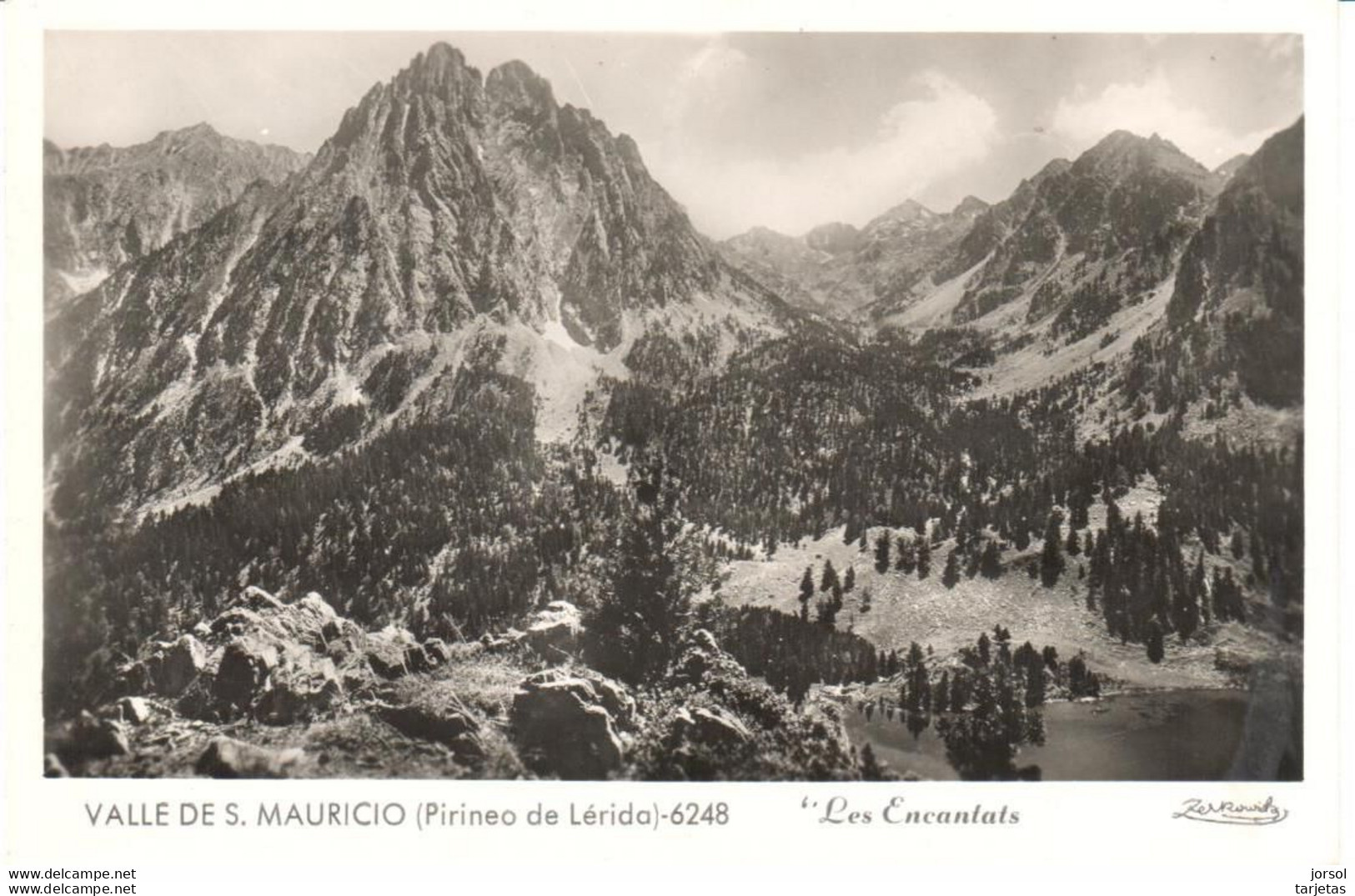 POSTAL   PALLARS SOBIRA  -LERIDA  -VALLE SAN MAURICIO