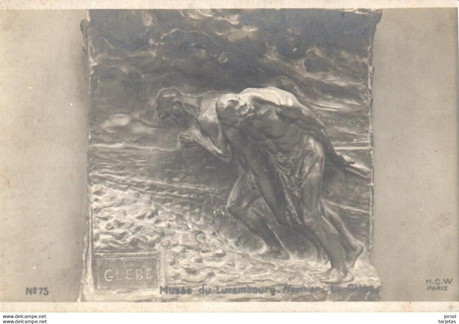 POSTAL   PARIS  -FRANCIA  -MUSÉE DU LUXEMBURG-MEUNIER LA GLEBE