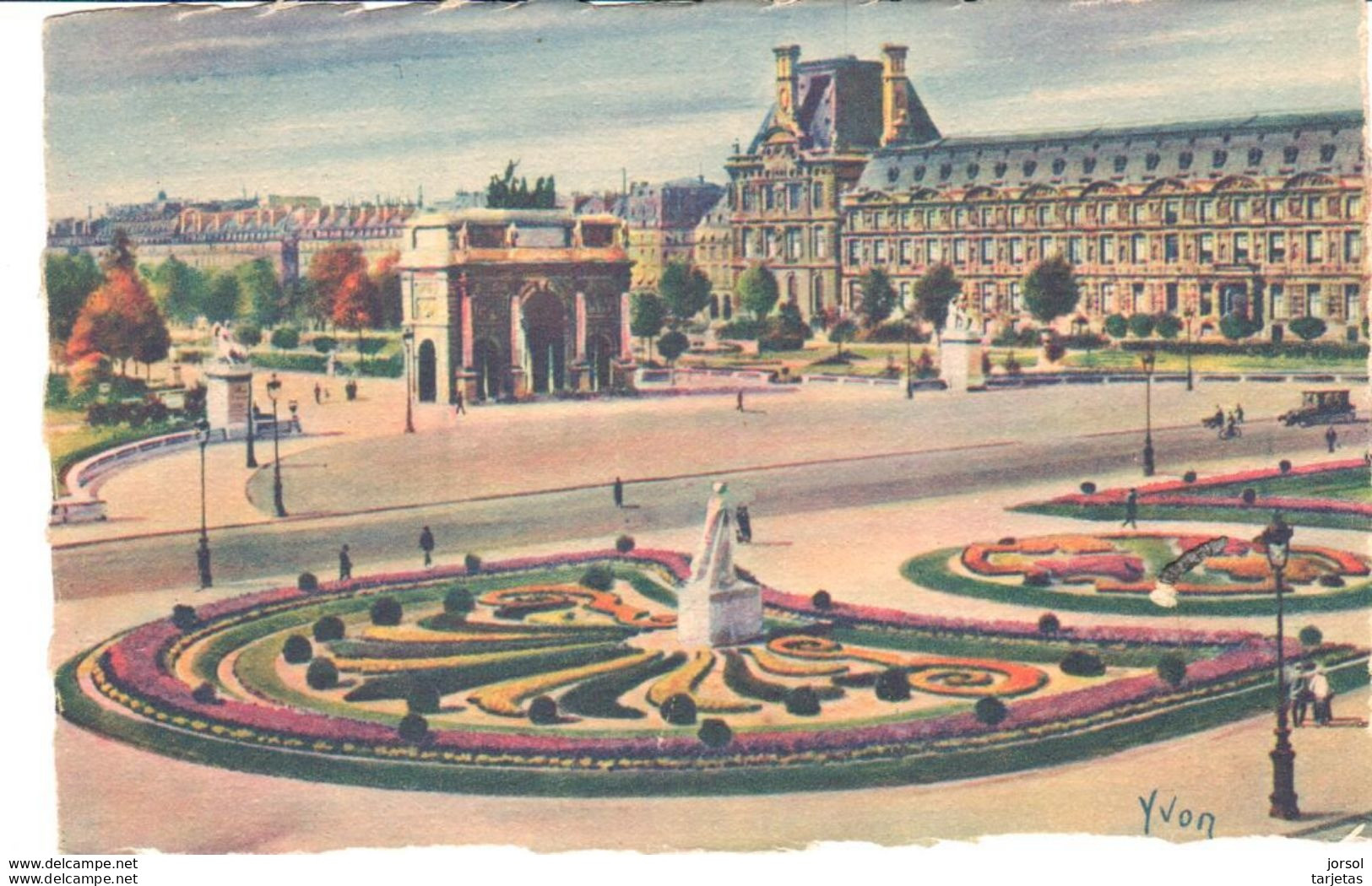 POSTAL    PARIS -FRANCIA  - PLACE DU CARROUSEL