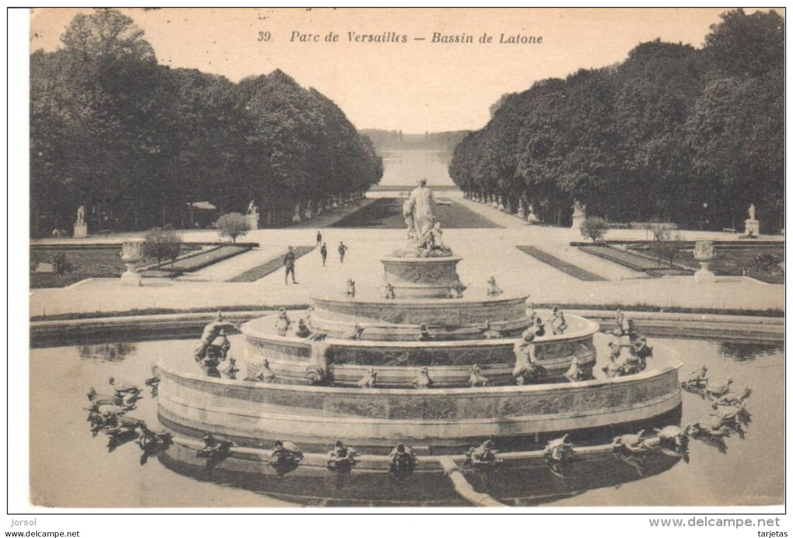 POSTAL   PARIS  - PARC  DE VERSALLES  -  BASSIN DE LATONE -