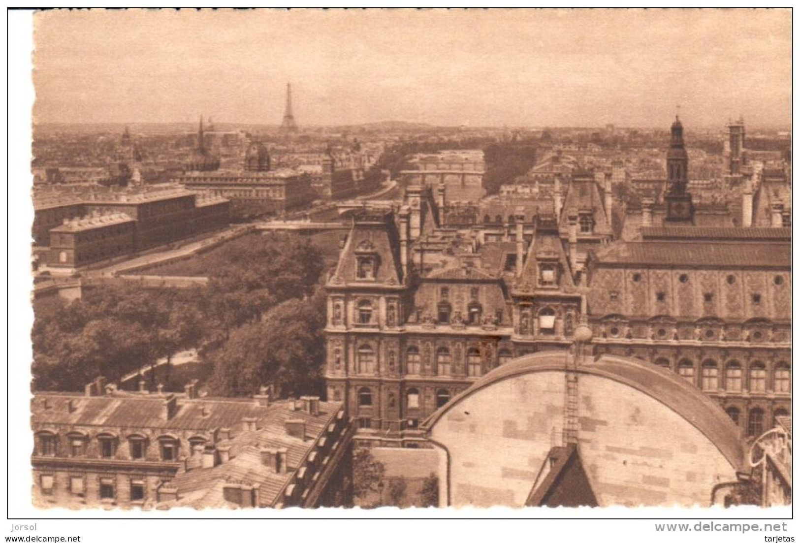 POSTAL    PARIS  Y SUS MARAVILLAS  -   PERSPECTIVA DE LOS SIETE PUENTES  -