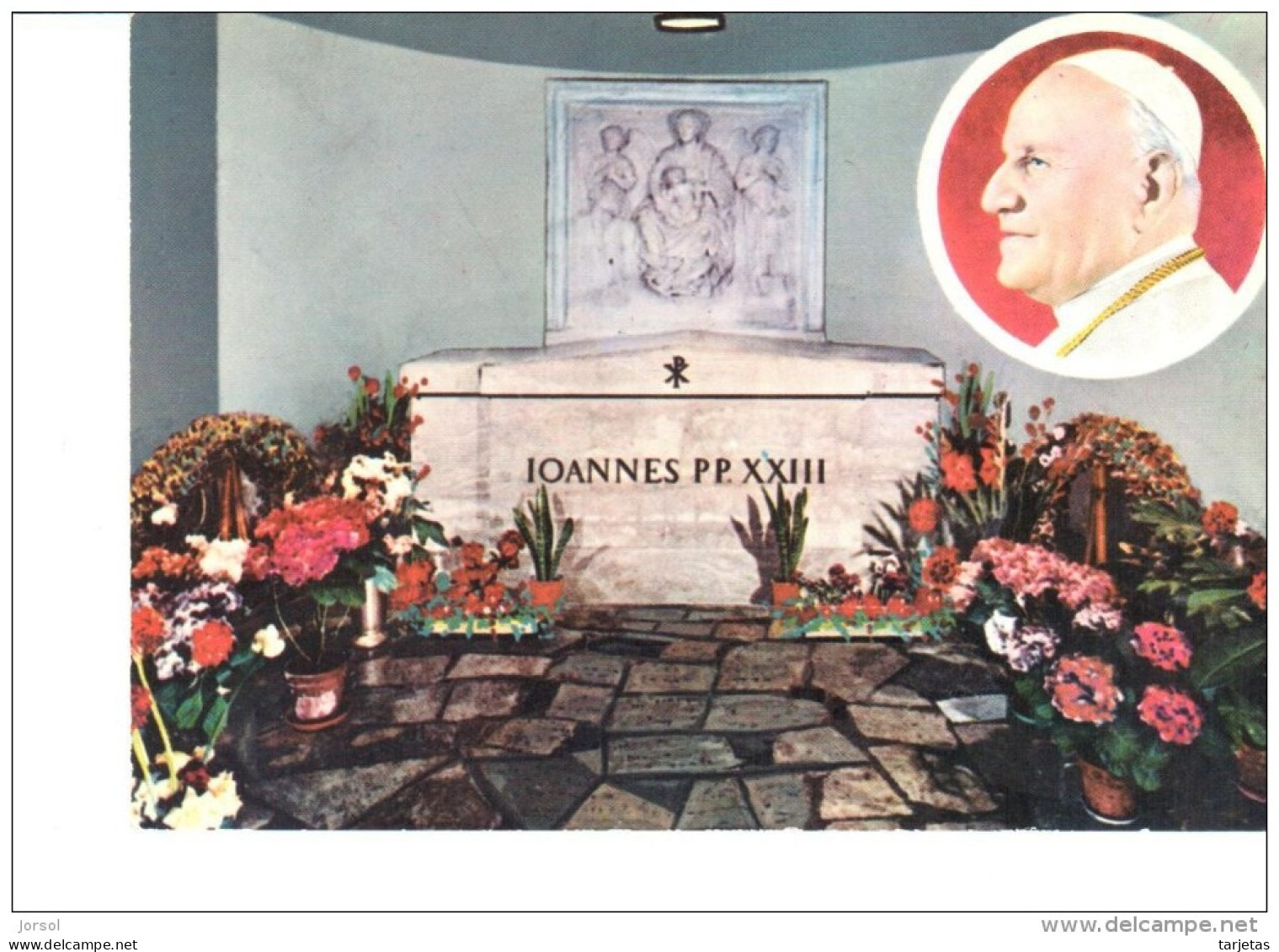 POSTAL  ROMA  - CIUDAD DEL VATICANO -BASILICA DE SAN PEDRO- TUMBA DE S.JUAN XXIII