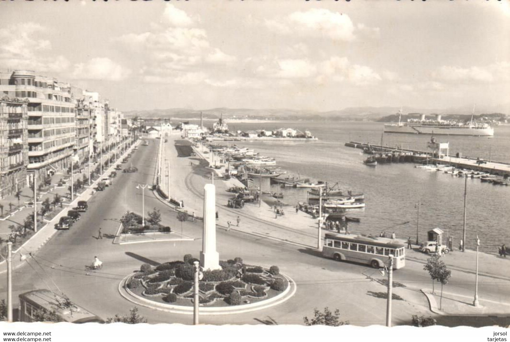 POSTAL   SANTANDER  -CANTABRIA  -CALLE DE CASTELAR