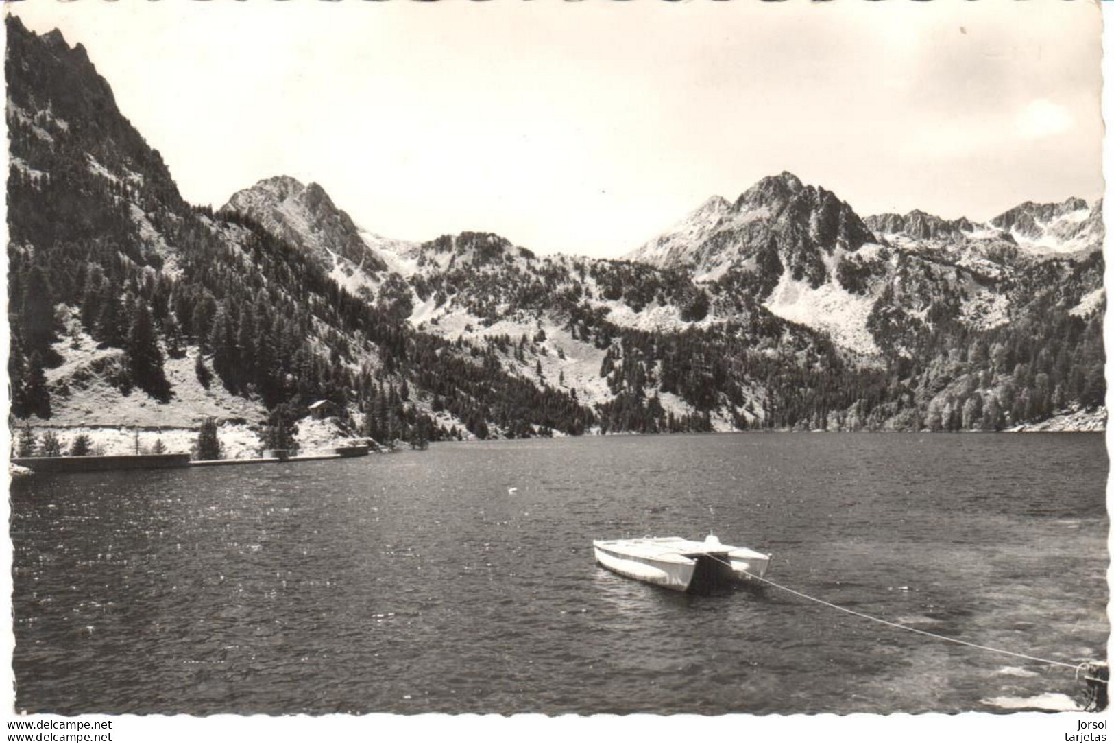 POSTAL   VALL D'ESPOT  -LERIDA  -LAGO DE SAN MAURICIO Y SIERRA DE CRABES