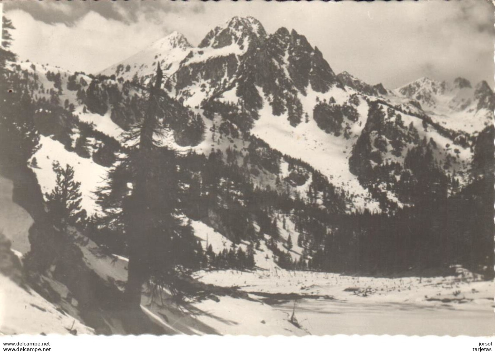 POSTAL   VALLE DE ESPOT  -LERIDA  -SIERRA DE GRABES-VALLE DE RATERA Y LAGO S.MAURICIO HELADO