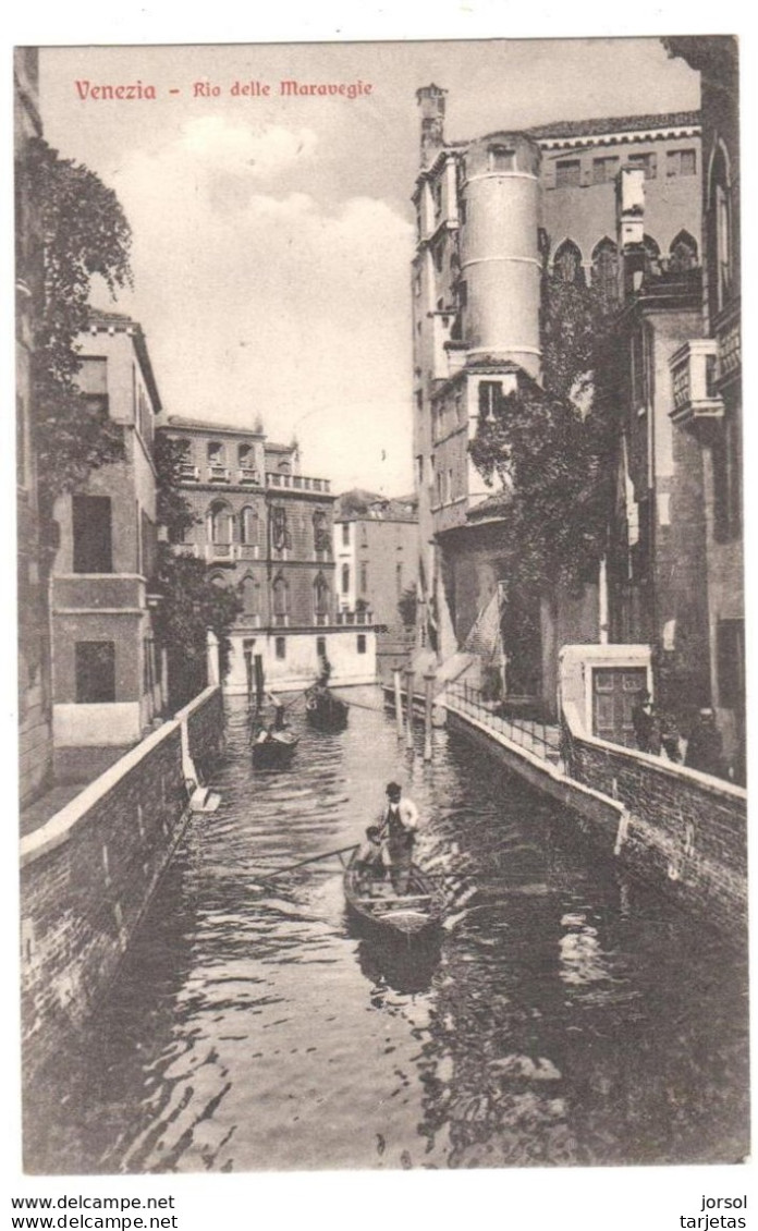 POSTAL    -VENECIA (VENEZIA)  ITALIA  - RIO DELLA MARAVEGIE