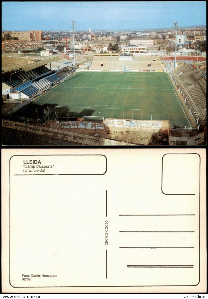 Postales Lleida Lérida (Catalunya) "Camp d'Esports" - Stadion 1982/1992