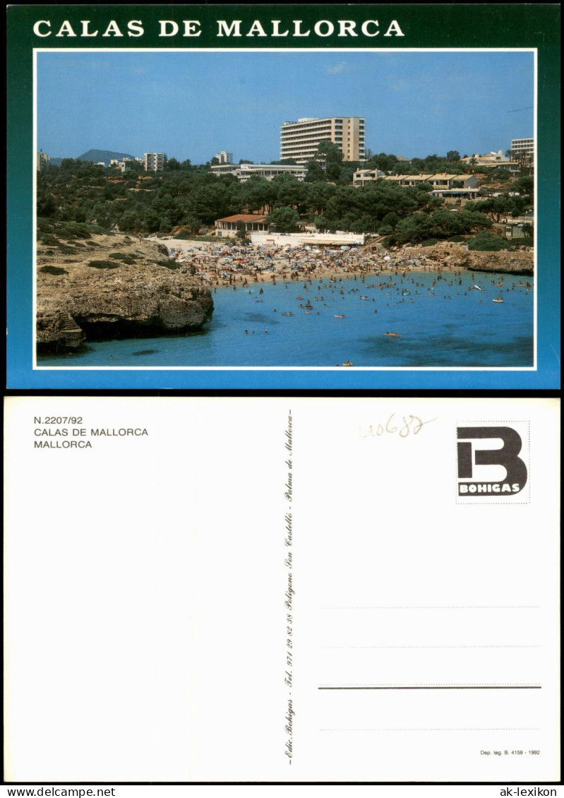 Postales Mallorca CALAS DE MALLORCA, Balearen 1990