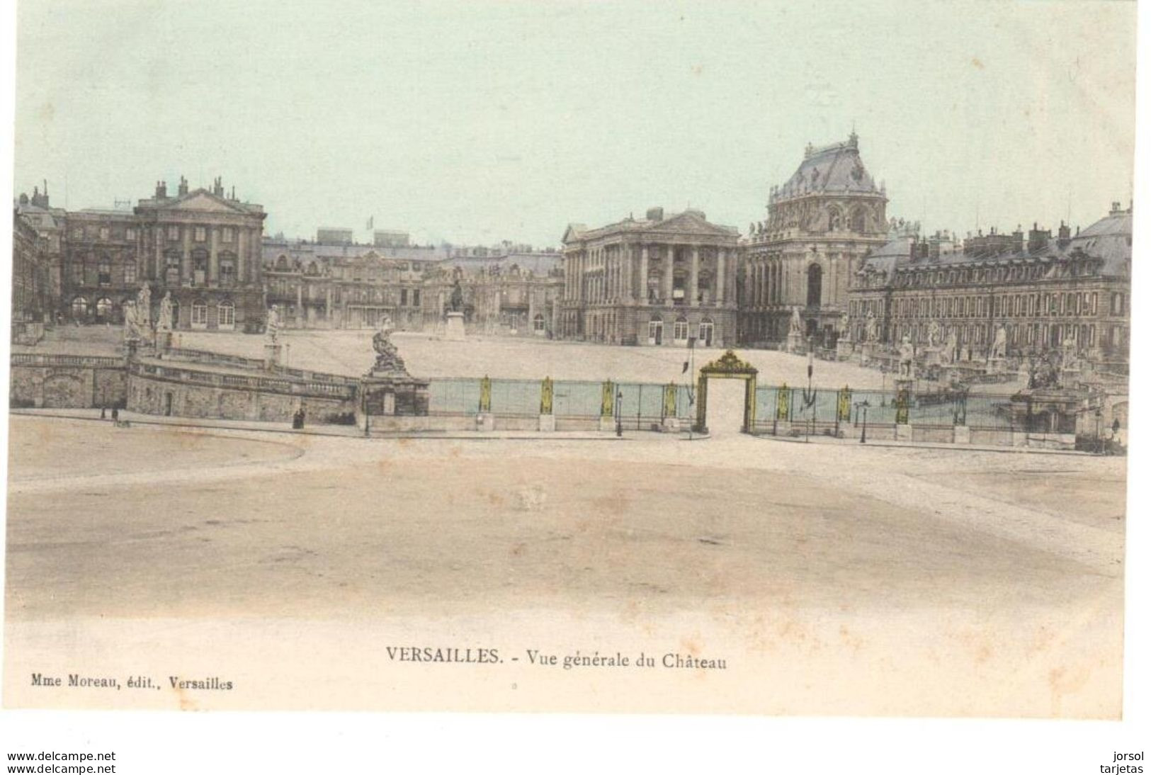 POSTALES  -PARIS  -FRANCIA  -VISTA GENERAL DEL CASTILLO DE VERSALLES (VUE GÉNÉRALE DU CHÂTEAU DE VERSAILLES )