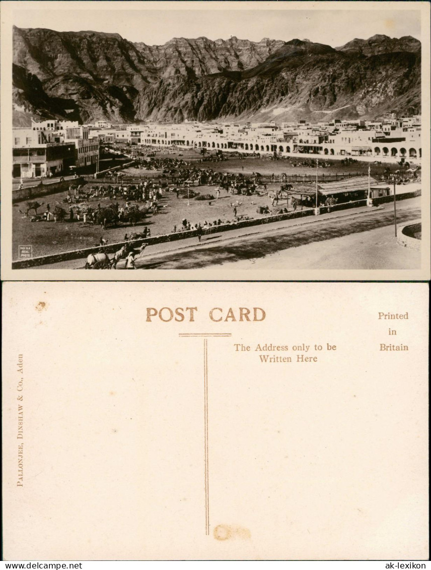 Postcard Aden Jemen عدن Blick auf Wohnsiedlung 1926