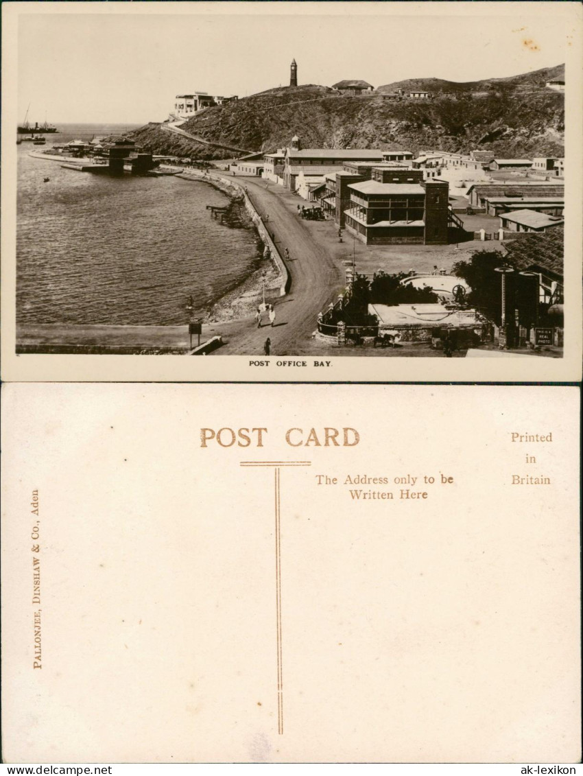 Postcard Aden Jemen عدن Post Office Bay 1926