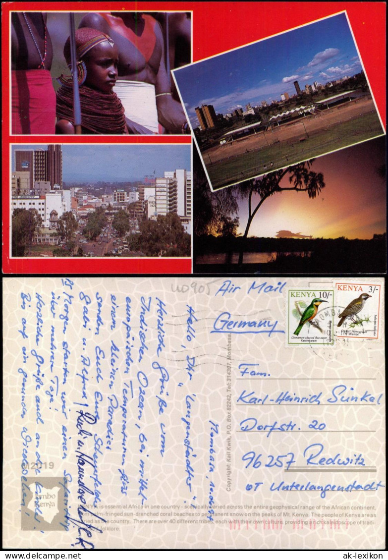 Postcard _Allgemein Mehrbild-AK Kenia Motive u.a. Einheimische 1994