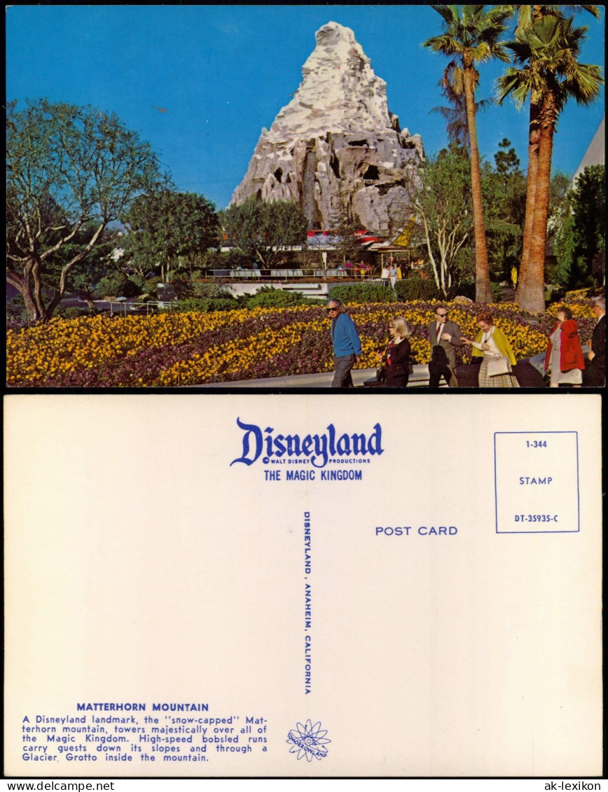 Postcard Anaheim Disneyland Matterhorn Mountain 1978