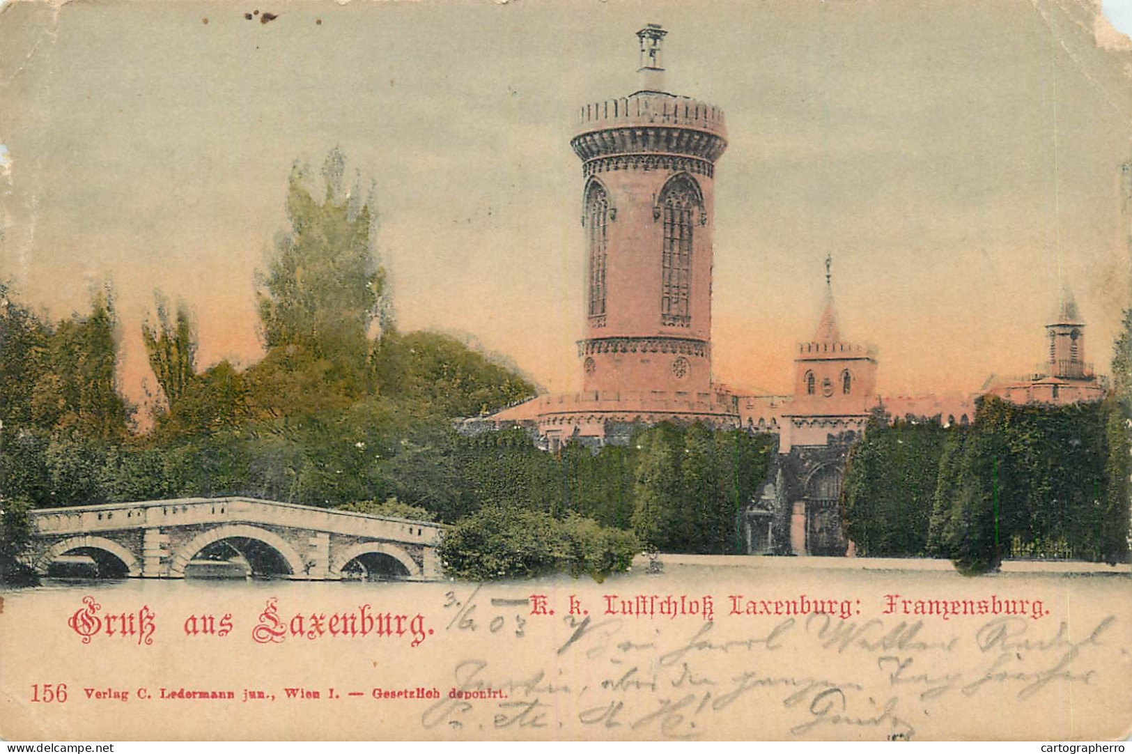 Postcard Austria Laxenburg Framensburg