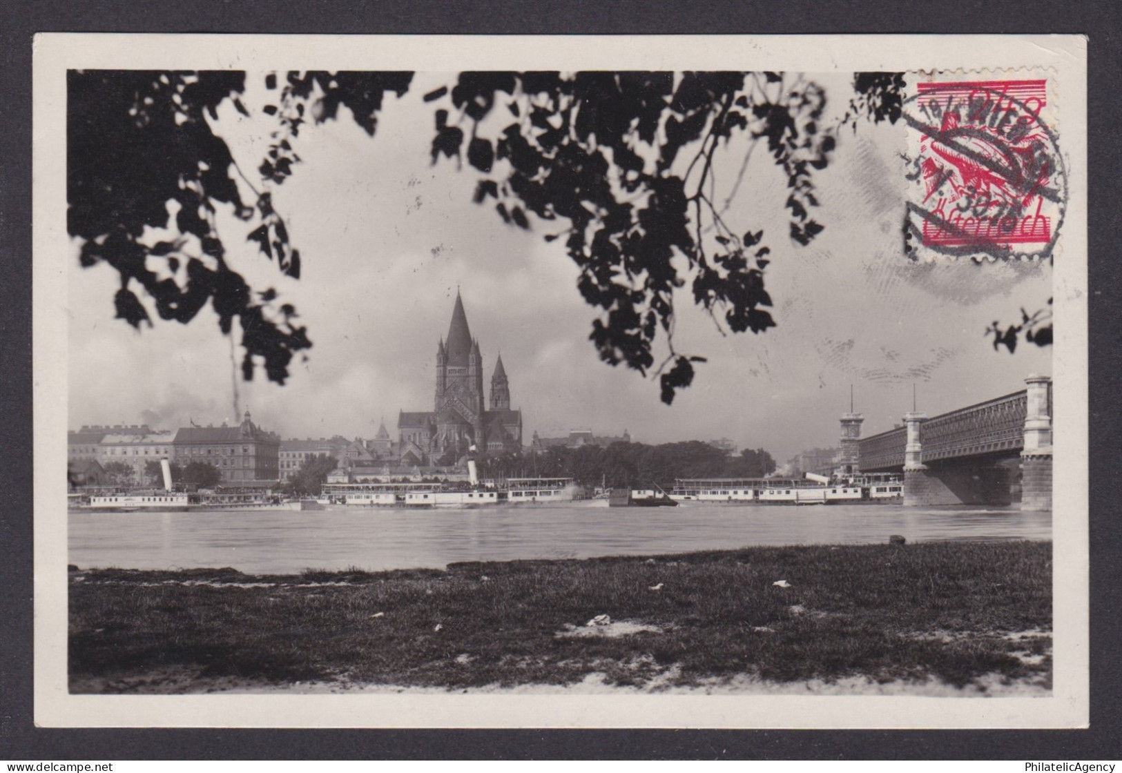 Postcard, Austria Vienna, bei der Reichsbrücke