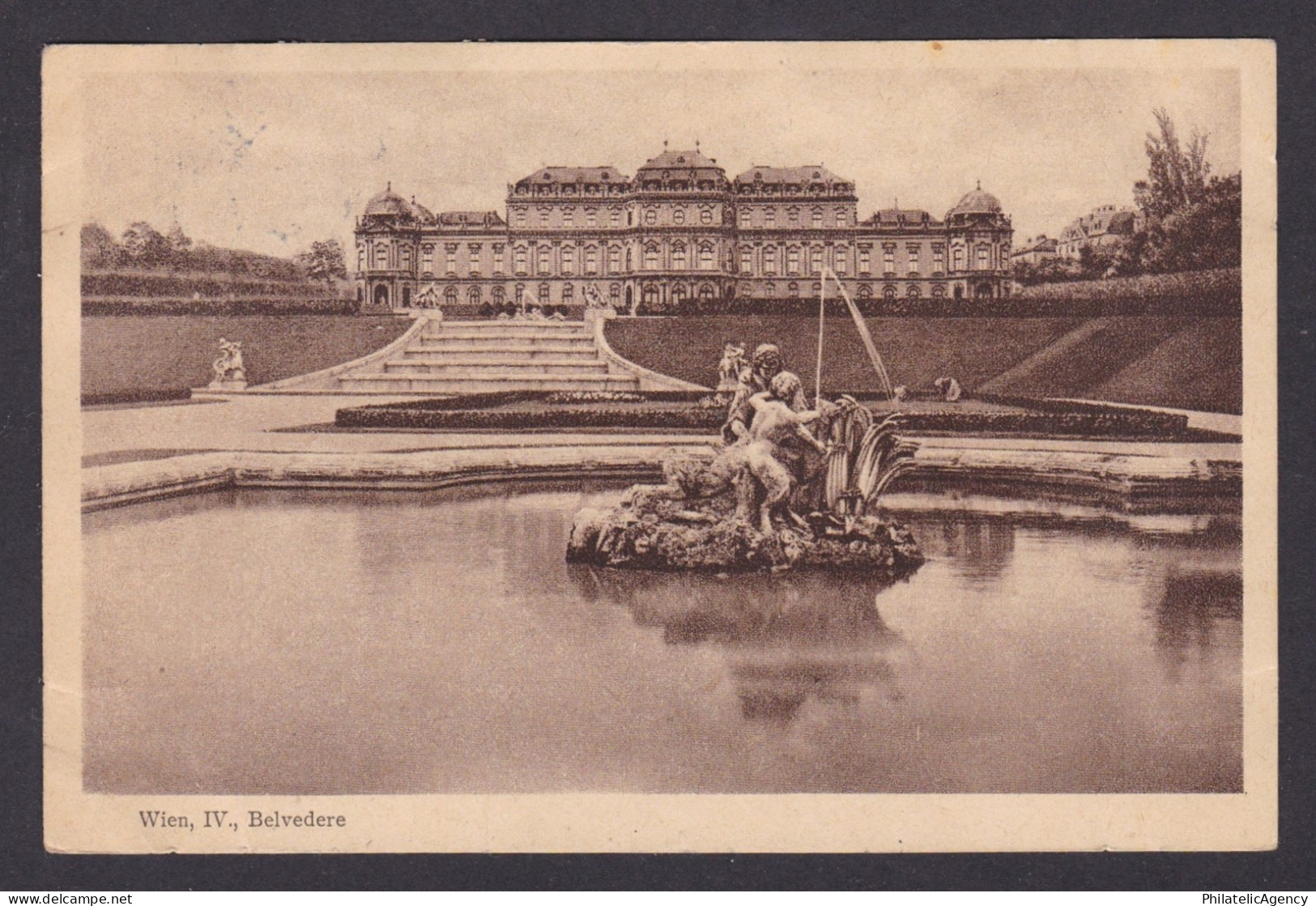 Postcard, Austria Vienna, Belvedere