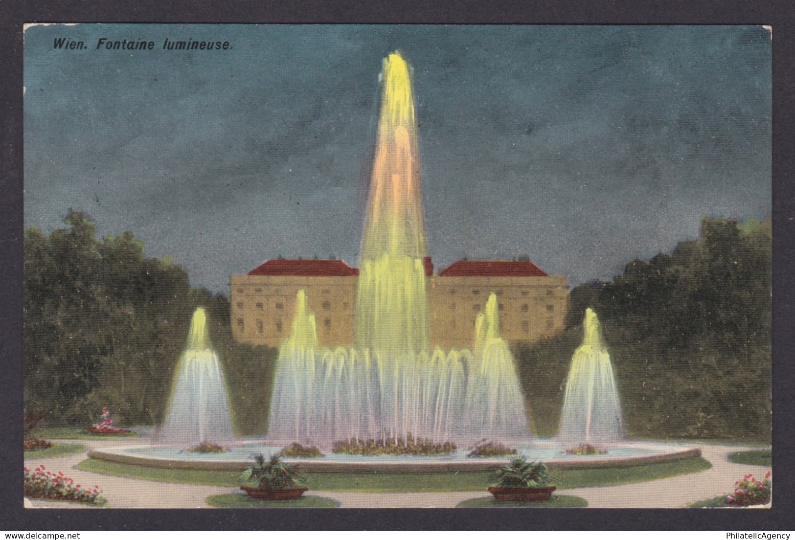Postcard, Austria Vienna, Fontaine lumineuse