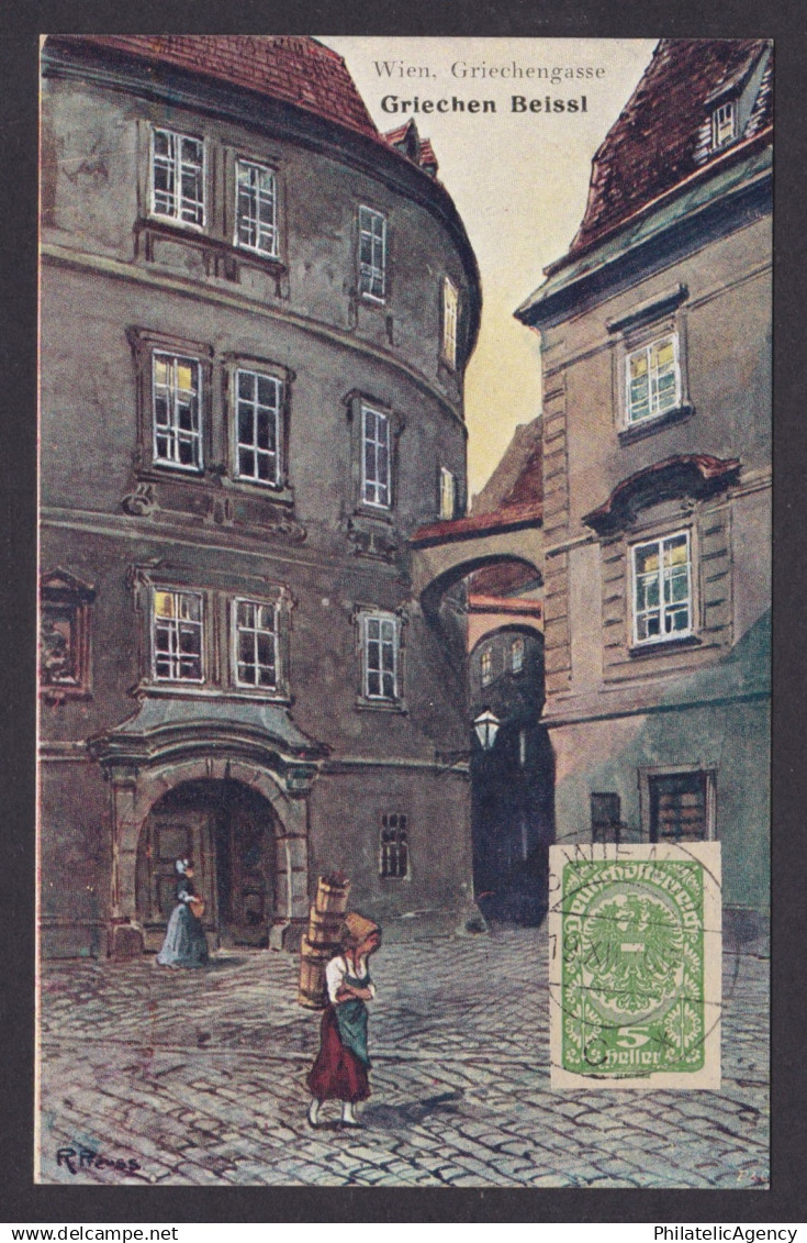 Postcard, Austria Vienna, Griechengasse Griechen Beissl