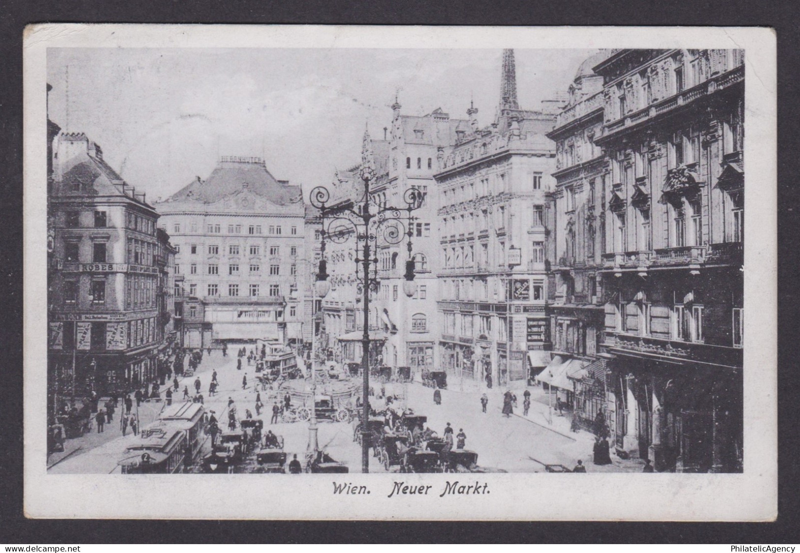Postcard, Austria Vienna, Neuer Markt
