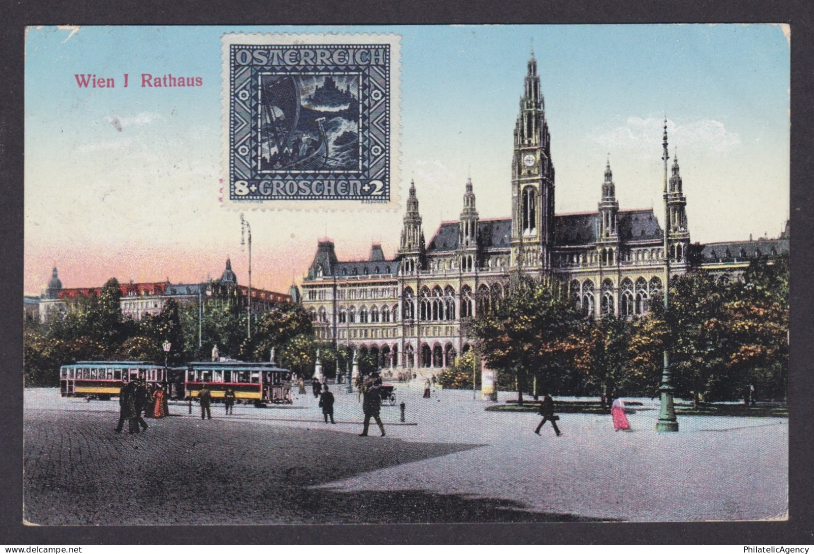 Postcard, Austria Vienna, Rathaus