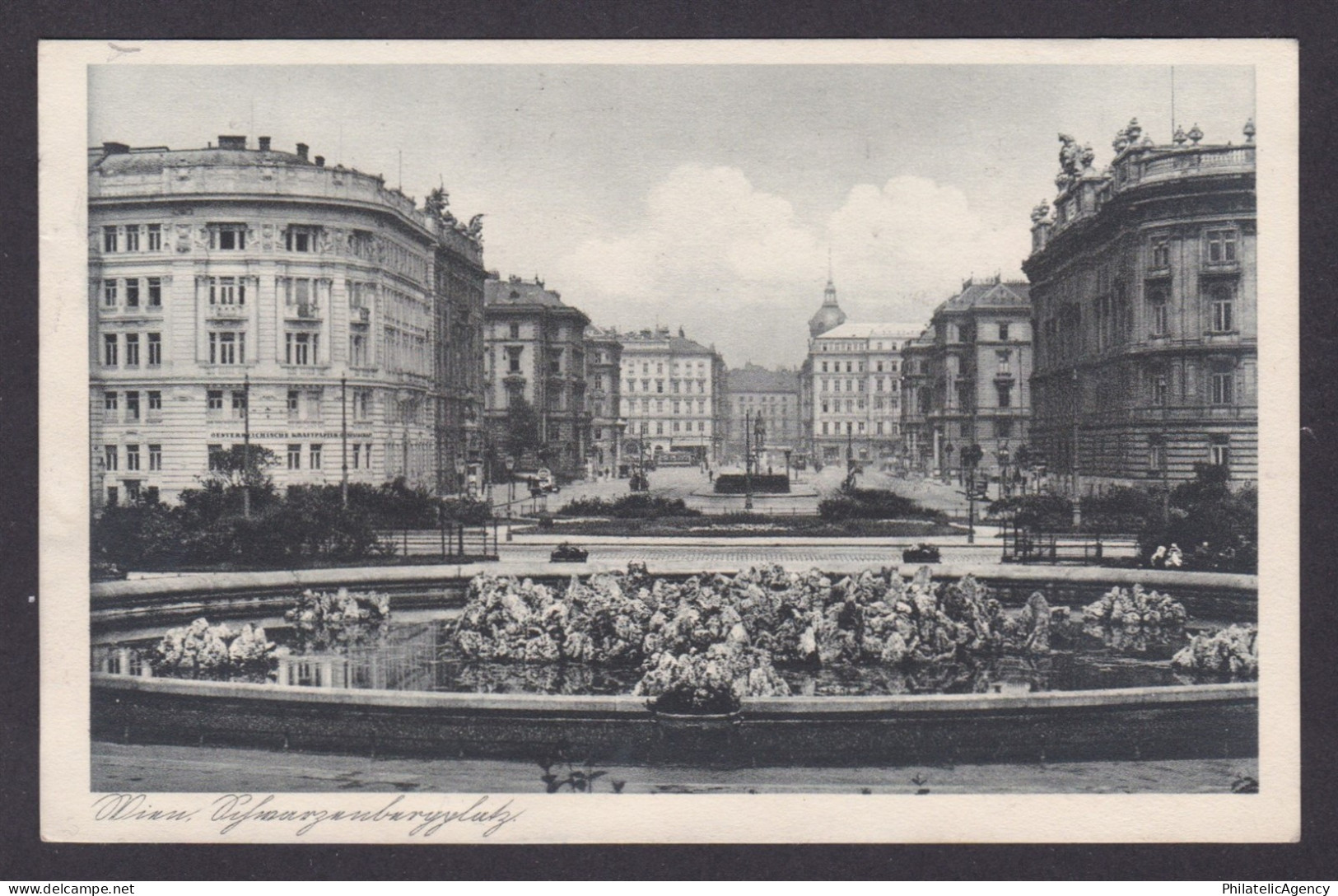 Postcard, Austria Vienna, Schwarzenbergpleng